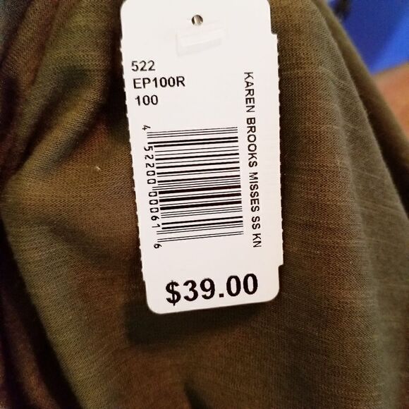 Karen Brooks NWT Short Sleeve top size L - Picture 6 of 6